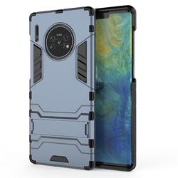 Stødsikker rustning sag for huawei nova6 se/nova7i med kickstand all inclusive dække blå rpc5989