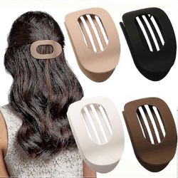 4 kpl litteät hiusklipsit, pyöreät hiuskynsipidikkeet naisille tytöille, ranskalaiset vahvat hiuspalkit paksuille ohuille Neutraali matta