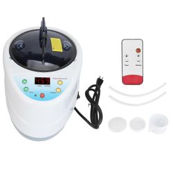 4 litran kattila kaukosäätimellä kannettava ruostumaton teräs 9 lämpötilan asetus tehokas saunahöyrygeneraattori 220V GB Plug