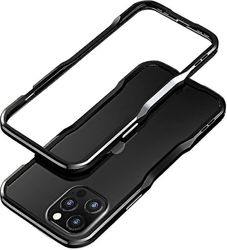 Iphone 13 Pro Aluminium stötfångare Stötfångare Fodral Metallram Stötfångare Stötdämpare Slim Cool Design (13pro, svart)