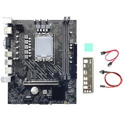 H610 Mboard + SATA-kabel + baffel + Pad A1700 DDR4 Gigabit Lan For G6900 G7400 I3 12100 I5