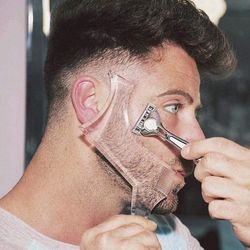 Grape Pp Beard Guide Formningsværktøj eller Klar skabelon til trimning og barbering