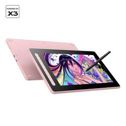 Xp-pen 15,4" stor grafik tegning tablet Ips Fuldlamineret Artist 16 skærm (lyserød) Pink