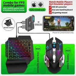 Sekoita SE/Elite-hiiri- ja näppäimistömuunnin Ammattimaiset pelitarvikkeet Nopeampi reaktio Android IOS Mobile PUBG -peleille MIX SE set