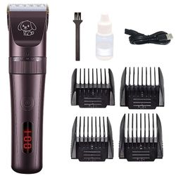 Fantasia Pet Kat og hund Barbere Hair Comb D9 Push Hår saks Brown standard