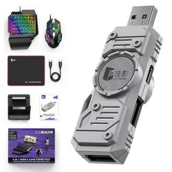 M9 5-in-1 langallinen Bluetooth Dual Mode Mobile Game Converter näppäimistöllä ja hiirellä