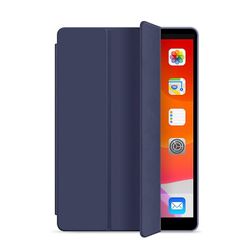 Unbrand Beskyttende sag Læder Smart Case Cover til Apple Ipad 7:e 8:e 9:e 10.2 Tommer Marineblå