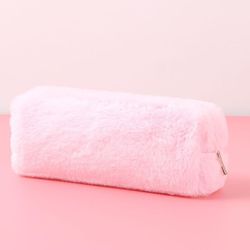 Cute Fashion Plys Lynlås Blyant Taske Brevpapir Pose, Pink Color