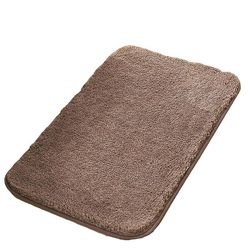 Eveltek Badeværelse tæpper Blød absorberende skridsikker fluffy tyk bademåtte til badekar Brown 50CM*80CM