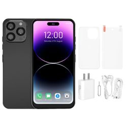 Ulåst 5G-smartphone med 4 GB RAM, 64 GB ROM, 8 MP/24 MP kamera, quad core-processor, Android 10.0 - amerikansk stik, sort