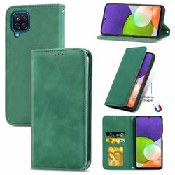 Gangxun Sag til Samsung Galaxy A22 4g Magnetisk Lukning Læder Tegnebog Cover Housse Etui Shockproof - Grøn