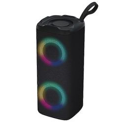 LM-882 kannettava ulkokäyttöön ladattava Bluetooth-kaiutin LED RGB langaton musiikkisubwoofer-tuki TF-kortti / U-levy Musta