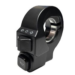 Sähköpyörä 2 in 1 sarvi suuntavilkkukytkinpainike Sähköpolkupyörän osien lisävarusteet Moottoripyörä E-pyörä E musta