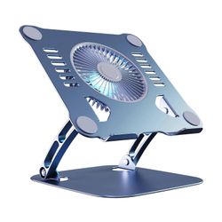 T628 Gaming Laptop Cooler Stand w Suuri ilmatuulettimen jäähdytysteline Kannettavan tietokoneen jäähdyttimen teline 360° säädettävä tabletti Pad Co...