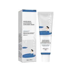 unbrand Aurinkovoide koivumehu aurinkovoide SPF 50+ aurinkovoide kasvoille pitkäkestoinen UV-suoja 50 ml 2pcs x50ml