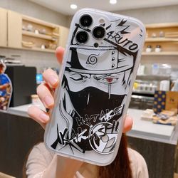 Anime Ninja Telefonfodral - Kakashi Mjukt Silikonskal För Iphone 13 12 11 14 Pro Max Plus X Xr - Man Gåva Hatake Kakashi iPhone 12