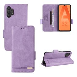 Gangxun Etui til Samsung Galaxy A32 5g læderetui Folio Flip med kreditkortspor Etui Coque Lilla