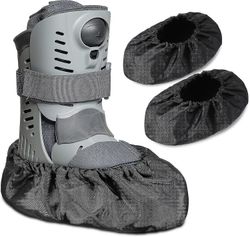 2 stykker Walking Boot Cover Recovery Sko Dækker ikke skridsikker fodbøjle Cover Genanvendeligt støvlebetræk Vandtæt støbt regnslag