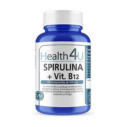 Health 4U Spirulina + Vitamin B12 100 tablets of 400mg