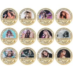 Taylor Swiftin juhlarahasarjan kokoelman lahjamerkki Metal Craft -muistomitali - JXLGV Kaksitoista yhdistelmää