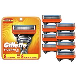 Rakblad Kompatibla patroner Män bryr sig om Gillette Fusion 5 Proglide Razors ZD HU 0.25Pack är 1PC Orange