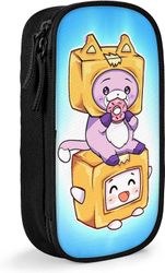 Kerota Foxy boxy penaali, suurikapasiteettinen kynälaukku kaksinkertaisella vetoketjulla Blue-Lankybox Foxy Boxy-Black SAOE010586 VÄRI One Size