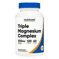 Nutricost Triple Magnesium Complex kapselit, 300 mg, 120 laskea