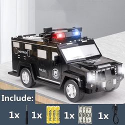 Mikasa Nytår Gave Password Fingeraftryk Penge Bank Cash Truck Sort