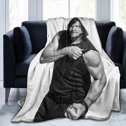 Kerota Daryl Dixon fleece heittää kevyt erittäin pehmeä kodikas ylellinen sänky mikrokuitu ABD15308 50x40in 125x100cm