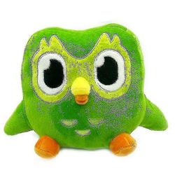 Duolingo Plush Duo 10 vuotta Anniversary Green Owl lahja lapsille Nukke pehmo Edullinen lelu