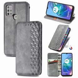 Gangxun Sag for Motorola Moto G10 Flip Cover Tegnebog Flip Cover Tegnebog Magnetisk Beskyttende Handytasche sag Etui - Grå