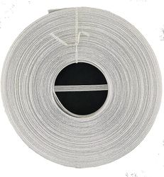 8 mm polyesterbånd svart og hvitt 1 rull 40 meter Black
