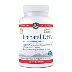 Nordic naturals pro prenatal dha, ikke-aromatiseret 90 bløde geler