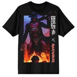 Iron Maiden Dead By Daylight Gunslinger T Shirt Sort L
