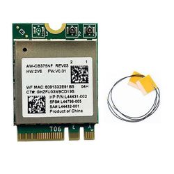 RTL8822CE WiFi-kortti 2.4G / 5G kaksikaistainen gigabitin sisäinen langaton verkkokortti NGFF M.2 Wifi Bluetooth 5.1 -verkkokortti Vihreä