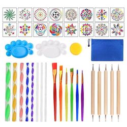 39 Pcs mandala maleri værktøjer håndlavede diy punkt maleri kunst forsyninger