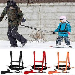 unbrand Suksi- ja lumilautavaljaiden kouluttaja lapsille - talutushihnan harjoittelu Opeta lapsellesi hiihdon, lumilautailun perusteet punainen