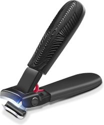 kynsileikkurit paksuille kynsille - leveät leikkurit, raskas kynsileikkuri siepparilla, kynsileikkuri miehille ja naisille, musta