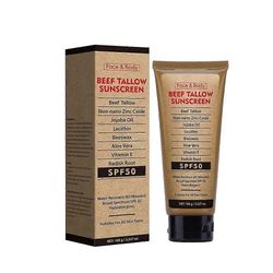 Ruoholla ruokittu naudan tali aurinkovoide SPF 50 100g luonnollinen tali sinkki ja oksidi aurinkovoide