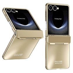 Samsung Galaxy Z Flip7 5G Kotelo Galvanointi Kova PC Suojaava Puhelimen Kansi - Kulta Monivärinen Gold