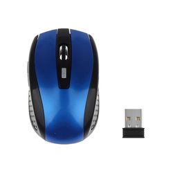 Ryra Gaming trådløs mus ergonomisk mus 6 taster 2,4 GHz Mause Gamer Computer Mouse blå