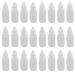 100PCS 15Ml tyhjät muoviset puristettavat tiputuspullot silmänestepisara uudelleen täytettävät pullot Läpinäkyvä valkoinen