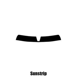 Window-Tint Sun Strip for Dodge Journey - 2011 til 2015 pre-cut solstrip 5% limo sort Sunstrip