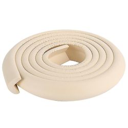 Barsinfi Børn Child Safety Wall Corner Edge Guard Pude Skum Strip Protector Beige 2M