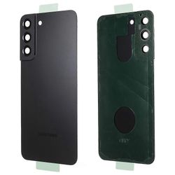 Samsung Galaxy S22+ 5G S906 Akkukotelo Tarralla+Kameran Linssinsuojus-Musta Monivärinen Black