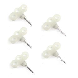 5pcs Skrue Spike Hook Spænde Ground Pin Telt Nail lysende pløkker