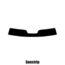 Window-Tint Sun Strip til Fiat Palio Estate - 1997 til 2004 pre-cut sunstrip 5% limo sort