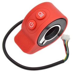 Sähköskootteri polkupyörän kaasupoljin X6 X7 X8 nopeudensäätimen kytkimelle e-skootteri sähköpyörän lisävaruste Punainen