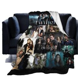 Heitä huopa Twilight Fleece Saga Fleece Blanket Ultra Soft Warm Lightweight Cozy Bed Blanket Fit sohvasohva sopii koko kauden heittoon -X186-66 50x...