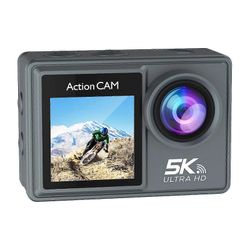 Toimintakamera 5K 30FPS kameran snorklaus, vedenpitävä kamera ääni- ja videotallennuksella, EIS-vakautus, langaton mikrofoni 2024 Uusi